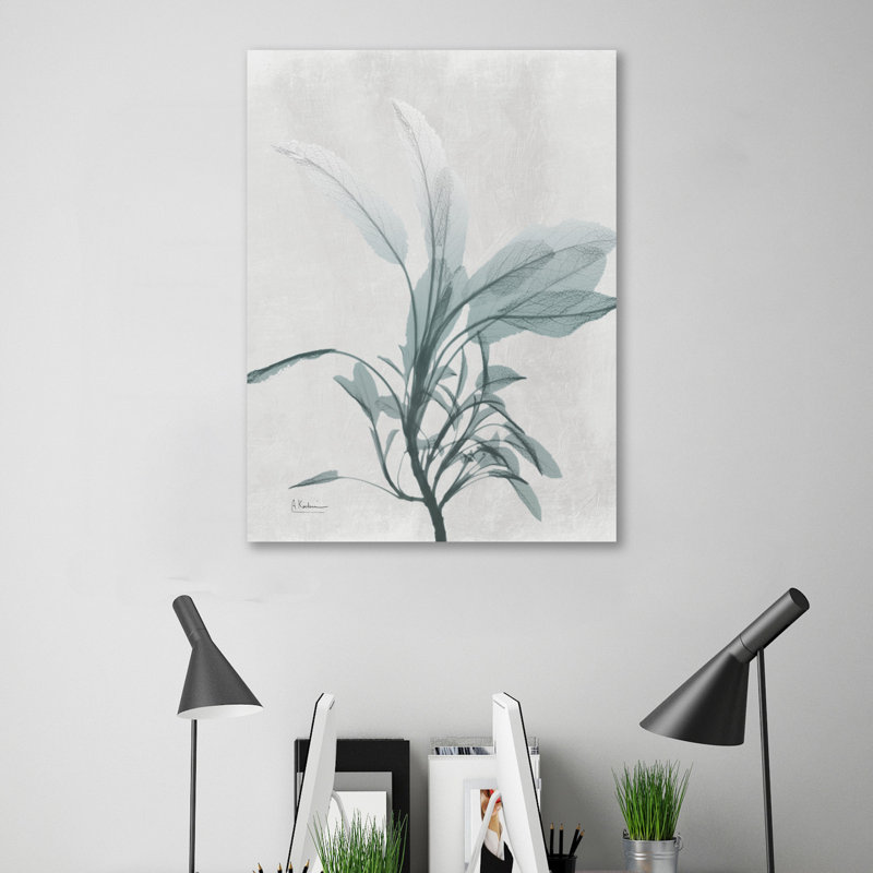 Emerald Sage 1 - Impression sur toile tendue, H 16 po x l 12 po