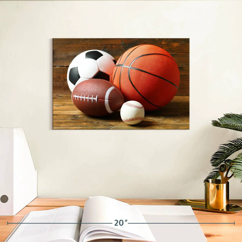 Ballons de sport Sireci, H 8 po x l 12 po