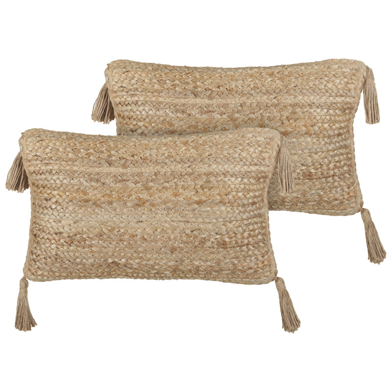 Baristo Beige Rectangular Lumbar Cushion