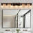 7 - Light Wooden Dimmable bathroom Vanity Light Over Mirror With Clear Glass Shades, Farmhouse Wall Light Fixture For Bathroom, Bedroom, Hallway-618535531