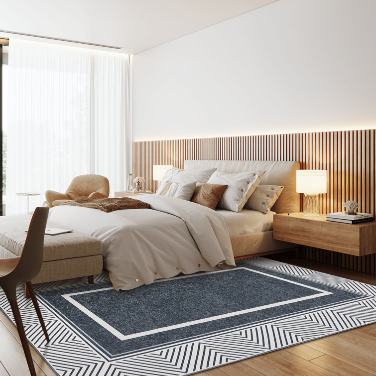 Washable Geometric Indoor Rug