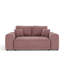 Two-seater square arms loveseat sofa-1401887433