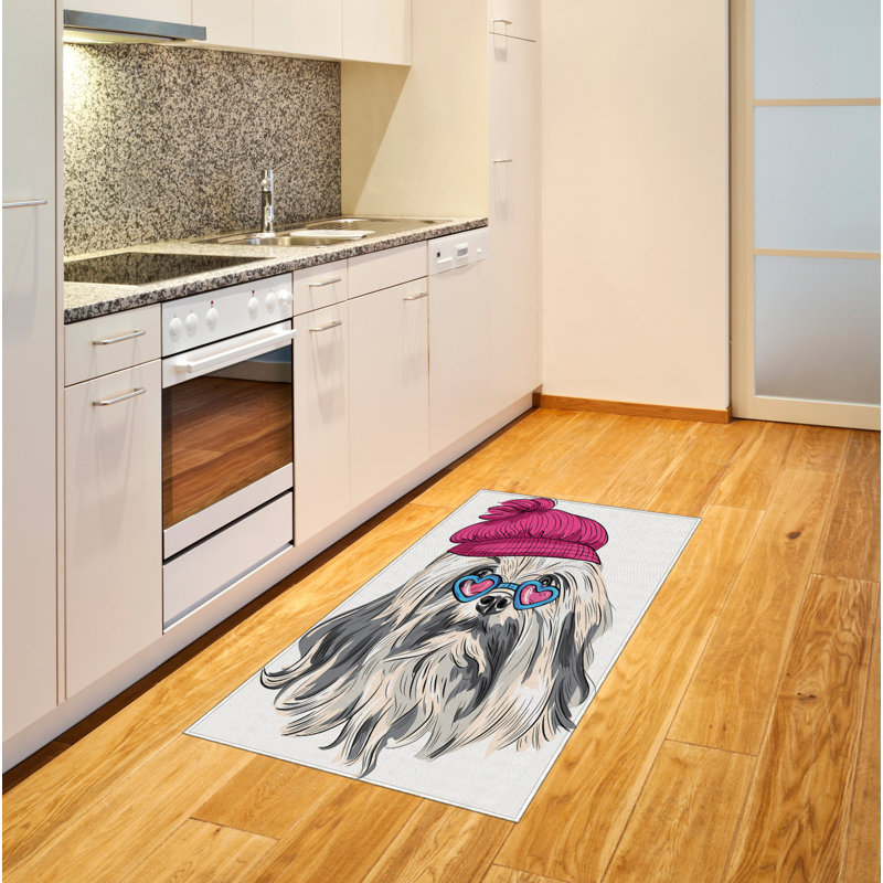Indie High Density Long Fiber Poly Threads Decorative Area Rug Carpet, Rectangle 4' x 5'8"