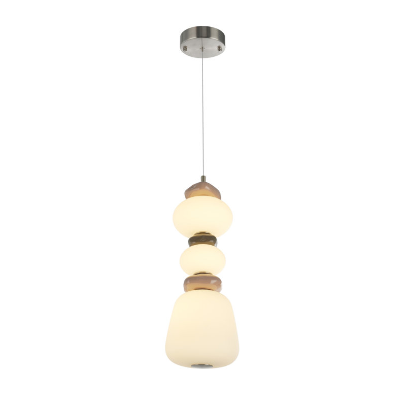 Pendant - Satin Nickel - 19.65"H, 19.65 " H