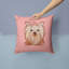 Coussin décoratif intérieur/extérieur terrier à damier yorkie/yorkshire-14983260