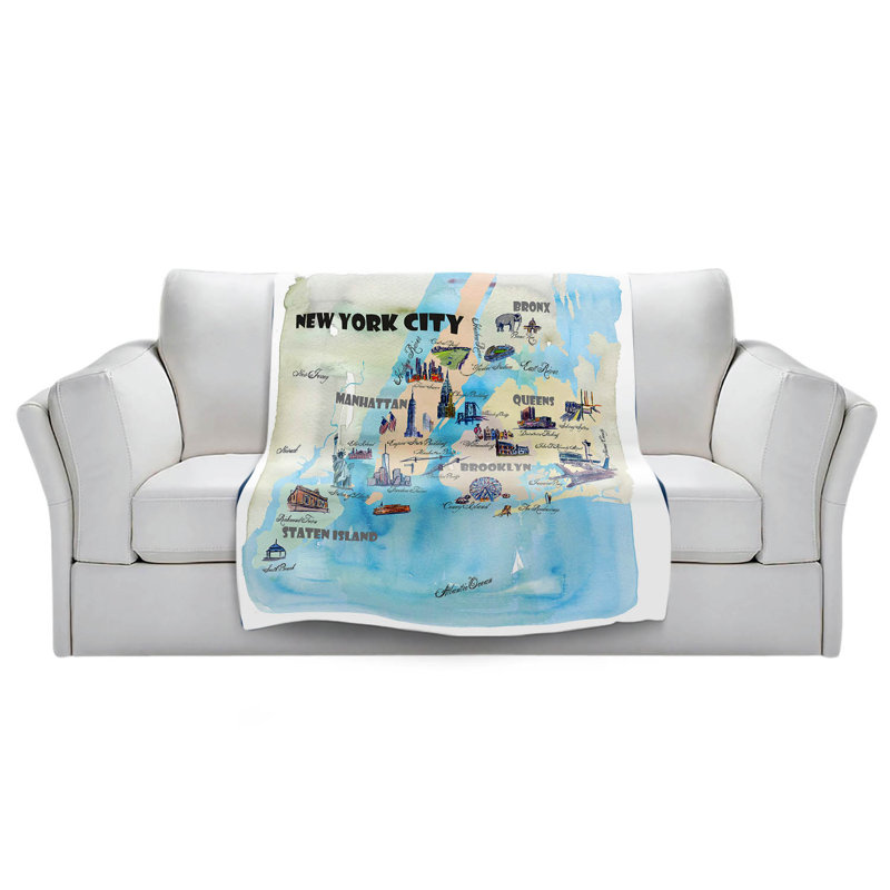  Couverture New York, 51 po x 60 po