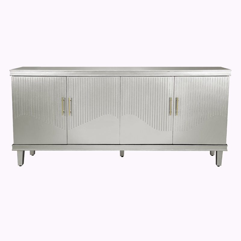 Storage Console Table, White