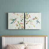 The Twillery Co.® Hummingbird III - 2 Piece Wrapped Canvas Print Set ...