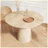 Modern Wooden circular dining table-1033680881