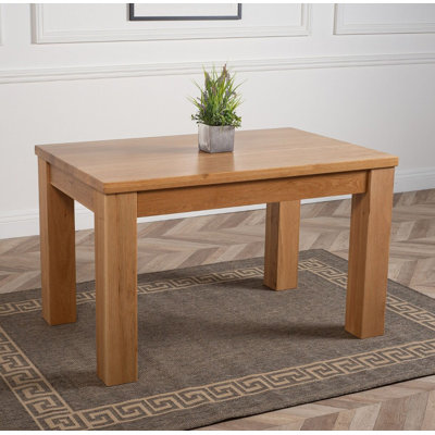 Dakota Chunky Small Solid Oak Dining Table