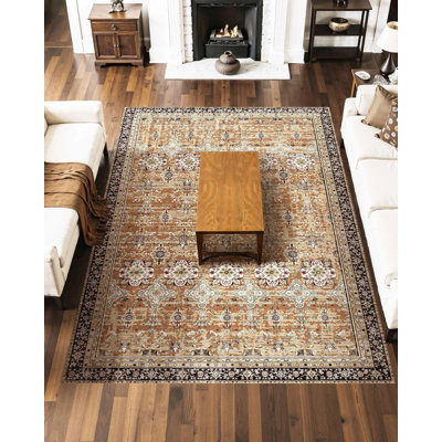 Tapis large antidérapant et résistant aux déchirures gris bohémien