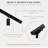 Modern Architectural Aluminum Stair Handrail For Indoor And Outdoor Stairs, Wall Mount Staircase Railing Kit With Stainless Steel Brackets And Screws, Powder Coated-125368825-125368822