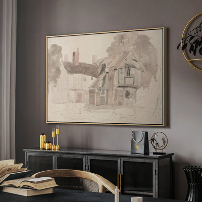 "Croquis rétro - XVIIIème" sur toile