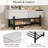 Farmhouse Upholstered Storage Bench With Hidden Compartment, Modern Entryway Bench For Living Room, Entryway, And Hallways-120310994