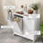 Laundry Hamper Cabinet With Removable Basket & Adjustable Shelves,Bathroom Storage Cabinet