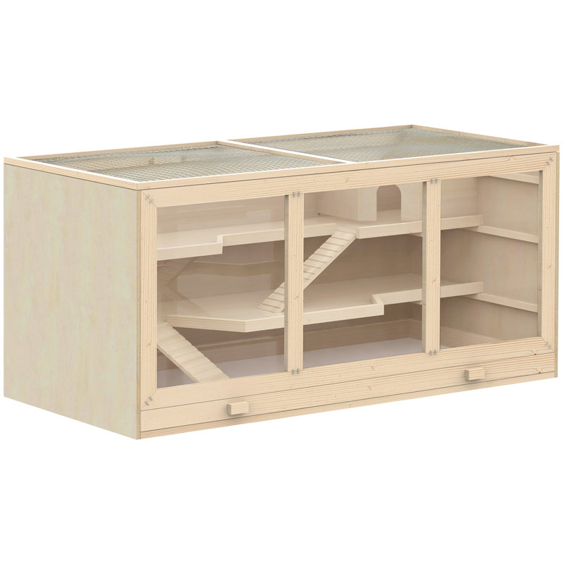 Cage pour petit animal avec rampe PawHut