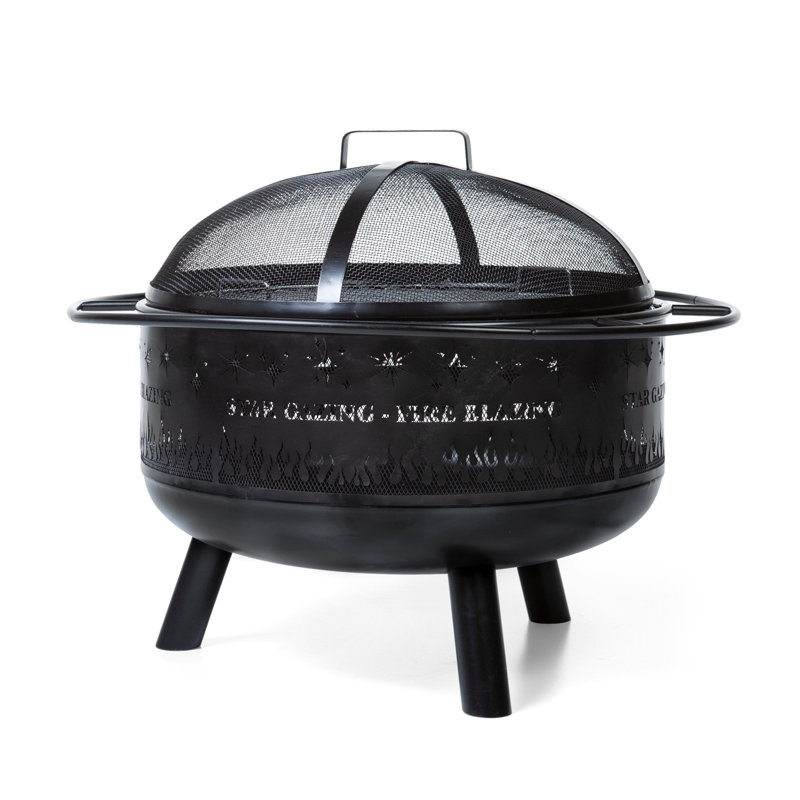 Round Iron Wood Burning Smokeless Fire Pit