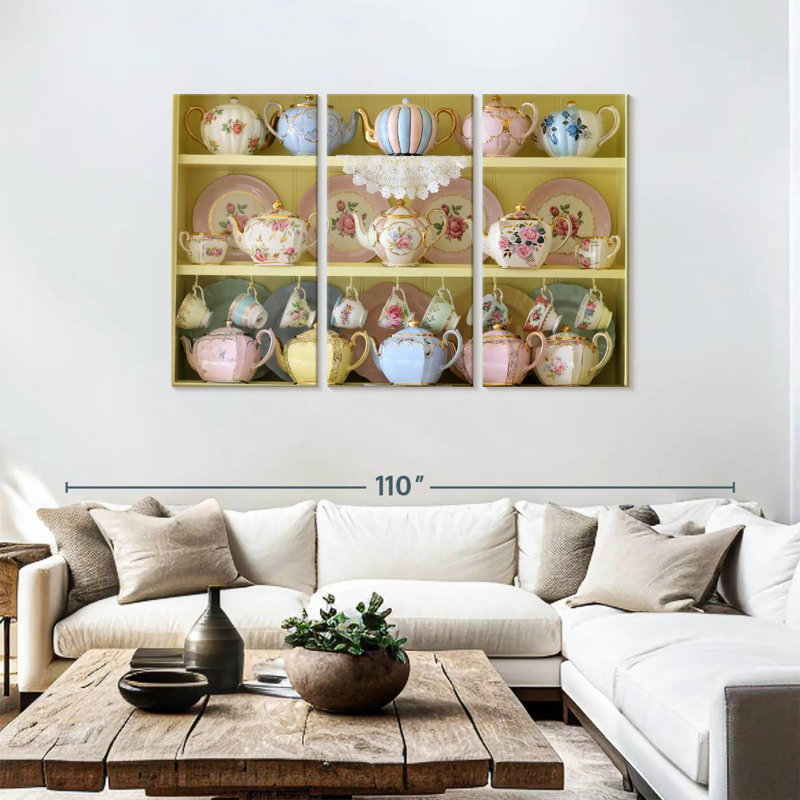 Senne Teaware Collection, 48" H x 74" W