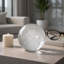 Sculpture moderne en verre orbes de cristal pour décorations de salon - Figurine décorative pour le bureau ou la maison - Clear & Frost-546651305