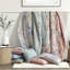 Ensemble de literie de luxe 7 pièces, microfibre de polyester, motif floral rétro, parfait pour la décoration intérieure