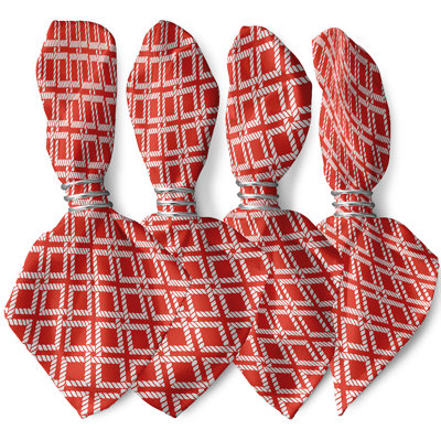 Ensemble de serviette de table à gréement 4 pièces Hancock