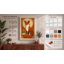 Dignified Fox in Gold Art Deco - Wrapped Canvas-1102274497-1102274502