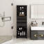 Armoire de rangement moderne avec 3 tiroirs et tablettes réglables-114234586
