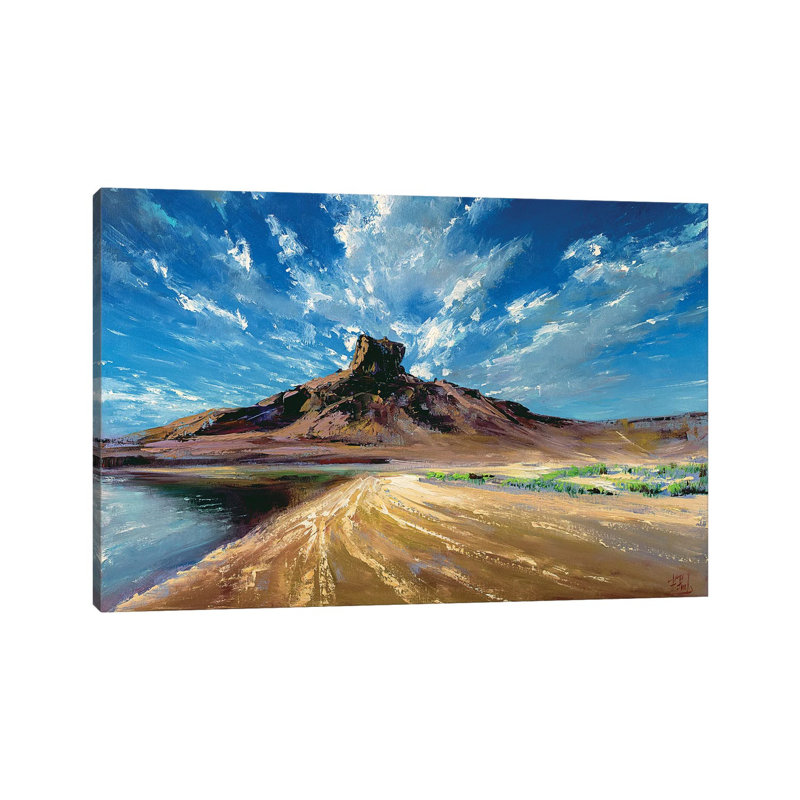 " Under The Sky " by Bozhena Fuchs Painting Print, 18" H x 26" W x 1.5" D