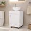 Meuble-lavabo blanc avec lavabo intégré-134677782