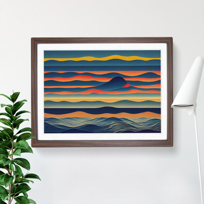 Abstract Mountains - Framed Print