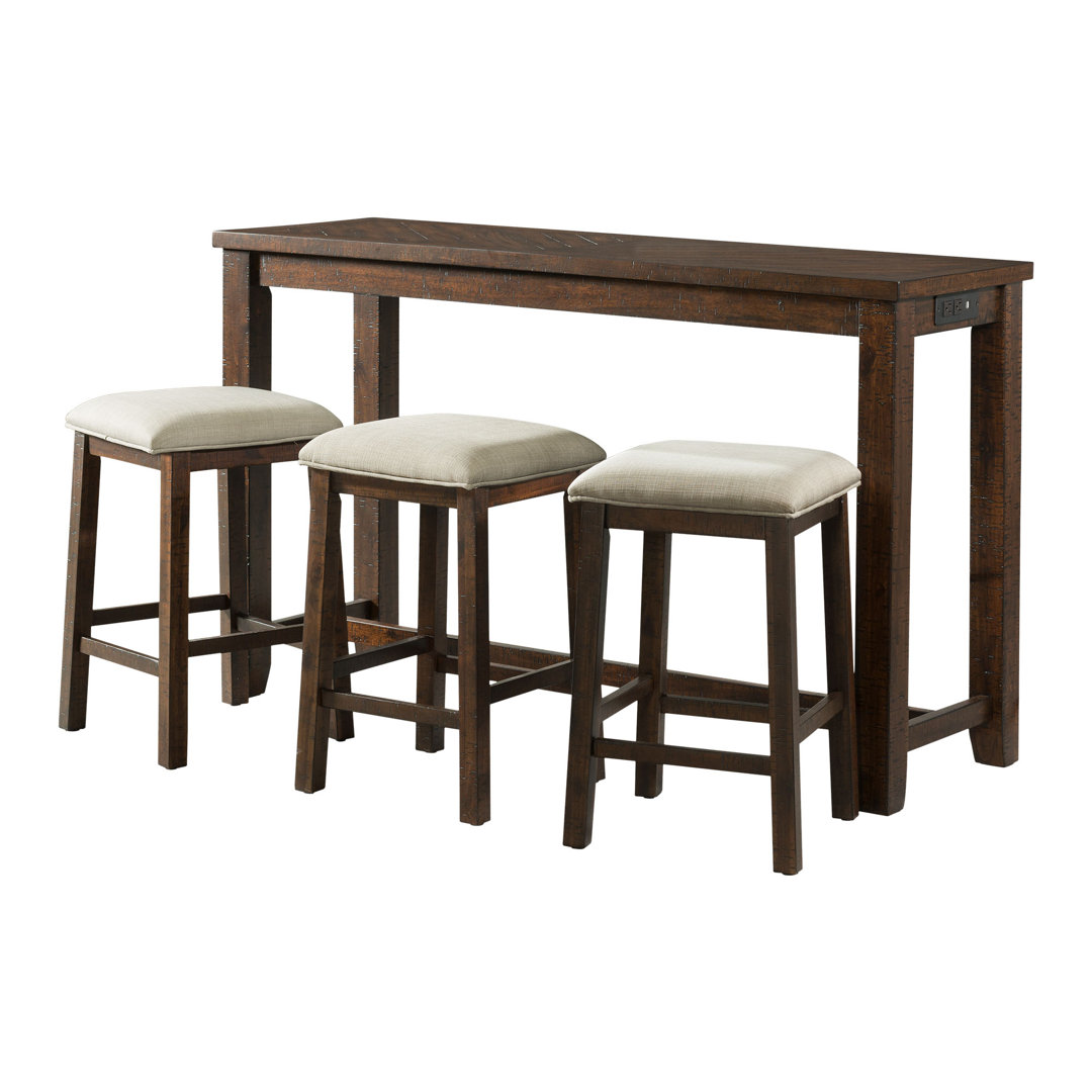 Azareth 3 - Person Four Leg Dining Set Millwood Pines