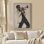 Art mural encadré sur toile - Portrait de musicien de style trompette jazz - 16 po x 24 po, 24 po x 36 po