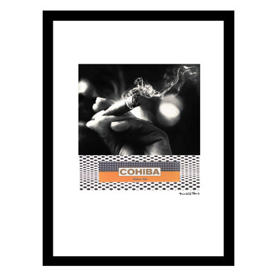 Cette image artistique de cigares vous attire dans un cadre photo sur panneau de fibres à densité moyenne