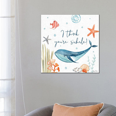 Whale Tale V 1 Piece Wrapped Canvas Wall Art