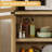 Wood Color 71 Inch Modern Arched Bookcase with 4 Glass Doors 5 Tier Freestanding Storage Display Shelves with Anti Tip for Entryway Living Room and Study-363982189