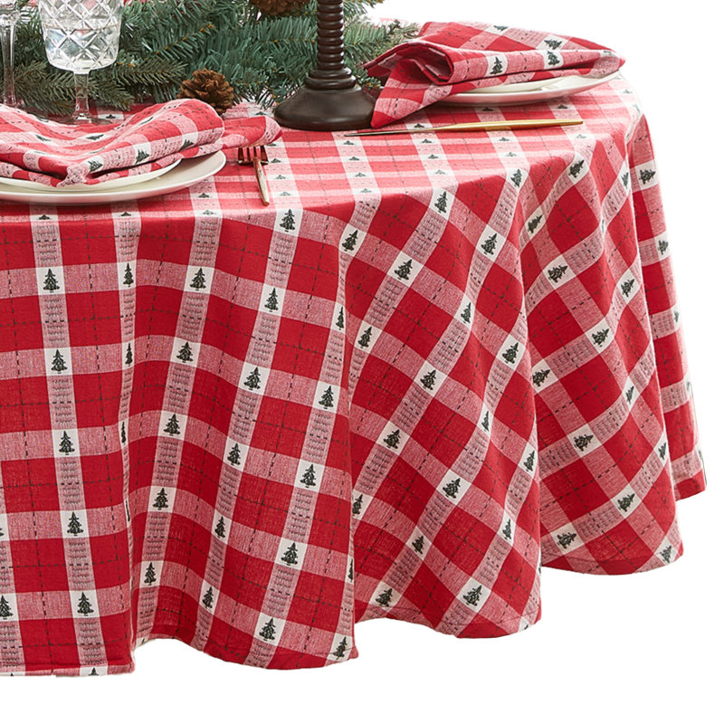 Nappe Keandra, Rouge, Ovale 60 po x 84 po 