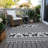 Machine Washable Indoor/Outdoor Christmas Reindeers Xhevrie Silver Rug-1879419798