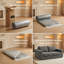 2-Seater Corduroy Lounge Sofa with Extra-Deep Seat and High-Resilience Foam Cushions, No Assembly Required