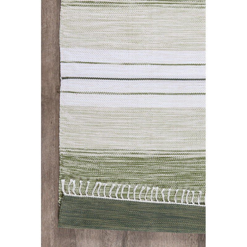 Runner Varya Striped Hand Woven Area Rug, Runner 70 x 300cm