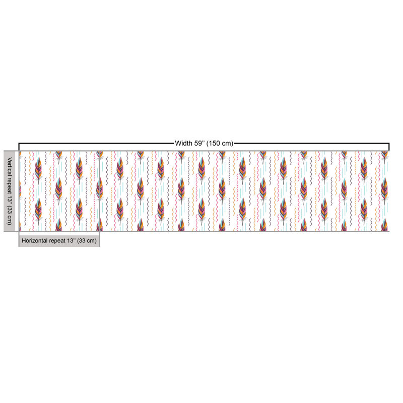 Glastbury Bohemian and Wavy Motifs Fabric