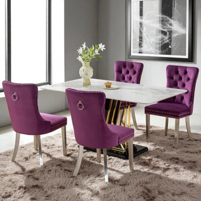 Chaises de salle à manger rembourrées Seita