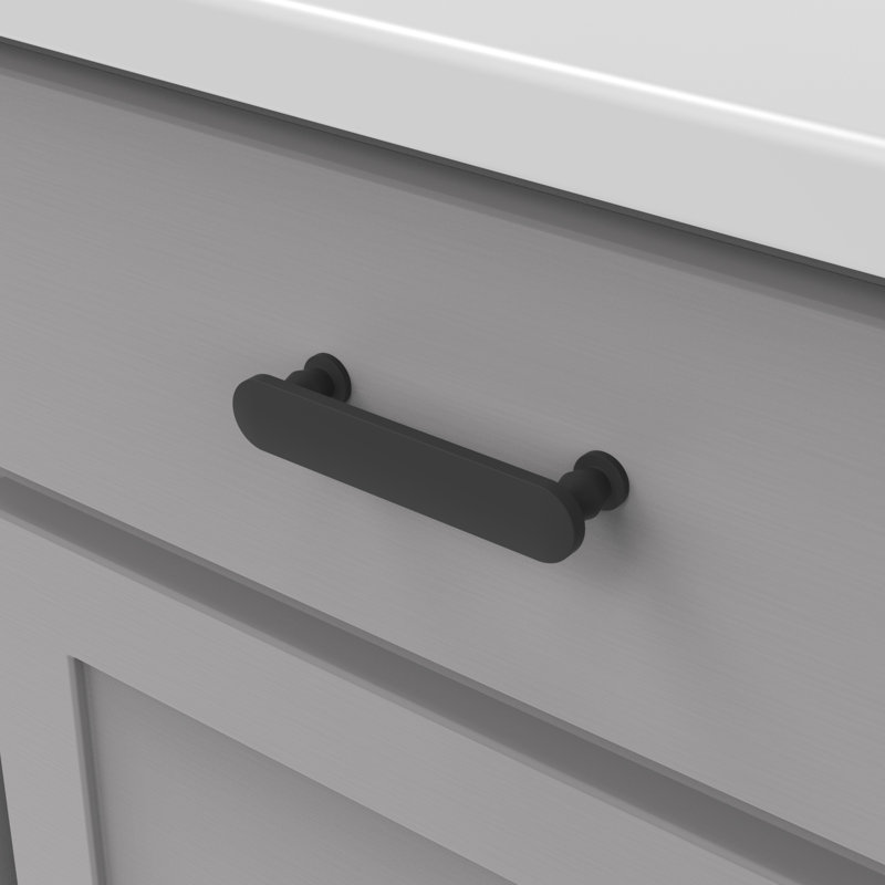 Anders Bar / Handle Pull, Matte Black, 3.75