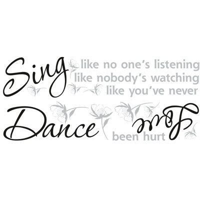 Text & Numbers Non-Wall Damaging Wall Decal