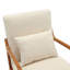 Fauteuil d'appoint COOLMORE, fauteuils de salon rembourrés en bois massif avec un coussin pour le salon, la chambre à coucher et la chambre d'amis-2044046005