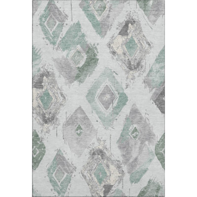 Premium Machine Washable Varasteh AMF1669 Diamonds Rug
