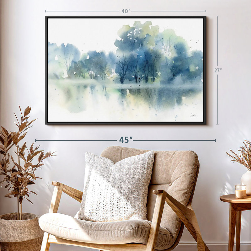 " Blue Pond Reflections ", 40" H x 27" W