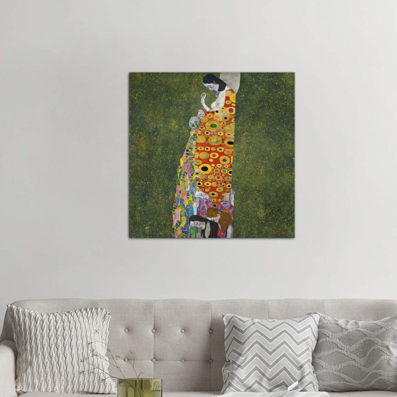 Klimt: Hope, II by Gustav Klimt - Wrapped Canvas Print, 93.98 cm H x 93.98 cm W x 3.175 cm D