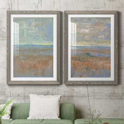 Evening Marsh I - ensemble de 2 reproductions d'art sur papier