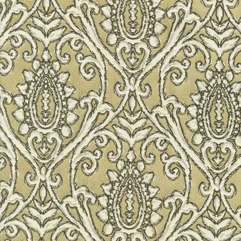 Abbeyshea Aster Woven Jacquard Fabric By The Yard, Cream