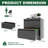 Office Storage Cabinet, Horizontal File Cabinet With Lock, Metal Lateral Filing Cabinet With 2 Drawers For Home Office, Lateral Filing Cabinet For Storage-1715576945